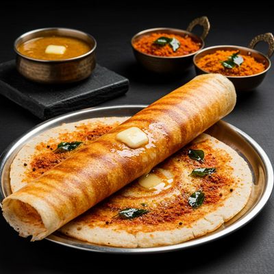 Ghee Pudi Dosa