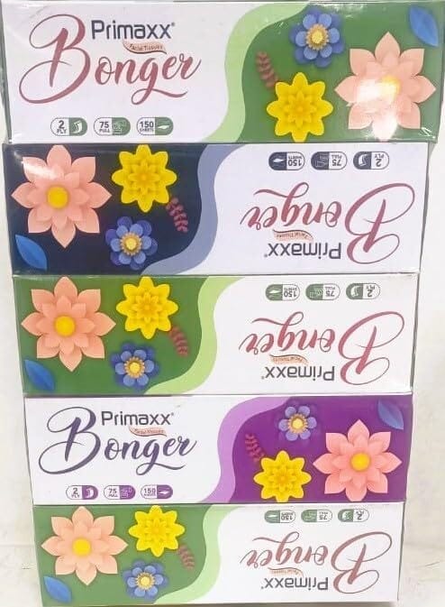 75 Pull 2-Ply Facial Tissue 5-in-1 PX BFT Pack of 5, Super Soft Multipurpose Tissue for Office, Car, Bedside, Personal Care view 2