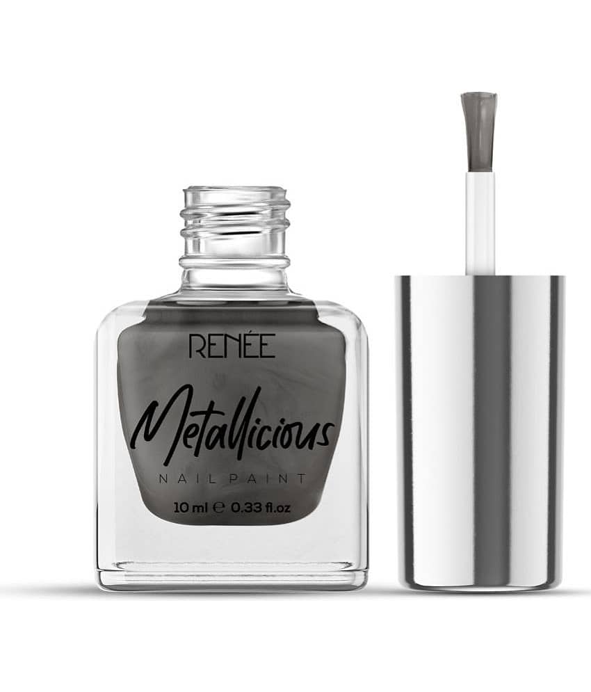Renee Sombre Grey Metallic Nail Polish 54 ( Pack of 1 ) view 2