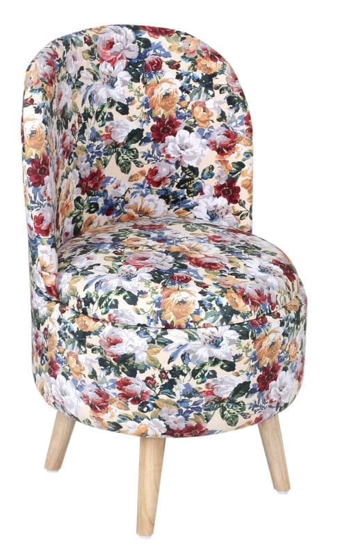 ShadowKart Ottoman Pouffes Sitting Mudda Puffy Stool for Living Room Dressing Table Pouf Round Footstool for Home Decor, Printed,18x18x32 Inch view 2