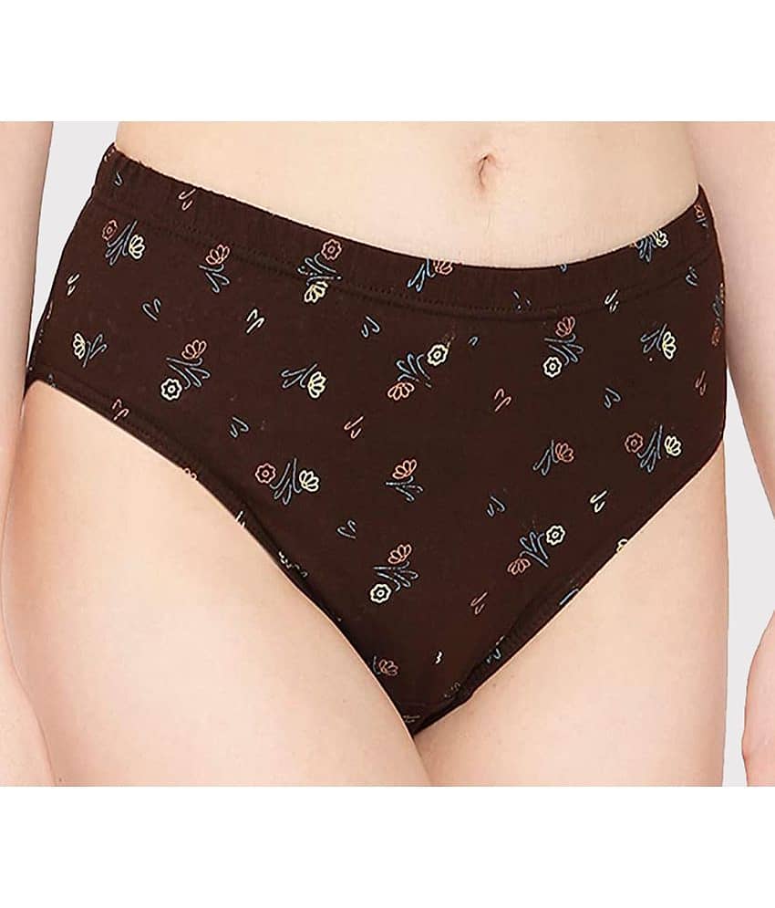 Tkeshto - Multi Color Cotton Printed Women's Hipster ( Pack of 5 ) view 2