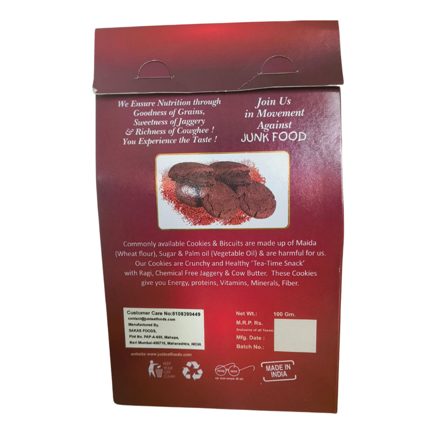 Just Eat Ragi Cookies, 100 gm view 2