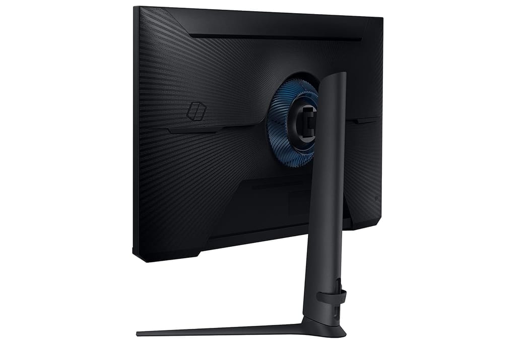 Samsung 32" (80cm) Odyssey G5 2K Gaming Monitor|QHD 2560 X 1440|165Hz|1ms|300nits|Ports-HDMIx2,DP,Headphone|DP Cable|HDR10|FreeSync Premium|Height-Tilt-Pivot Adjustable Stand|LS32CG510EWXXL|Black view 2