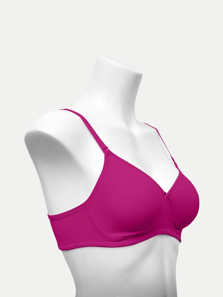 Women Zara Bra DK Pink Color view 2