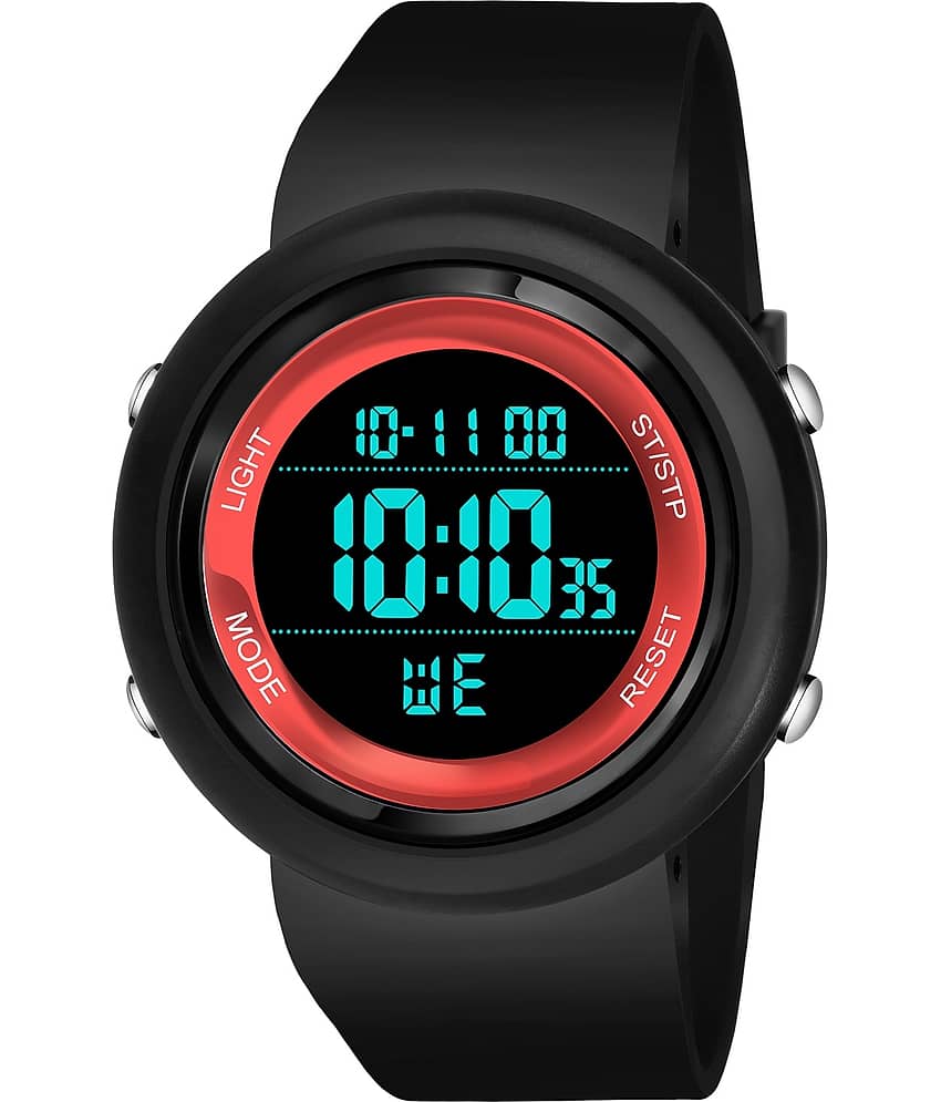 Hala - Black Silicon Digital Men's Watch view 2