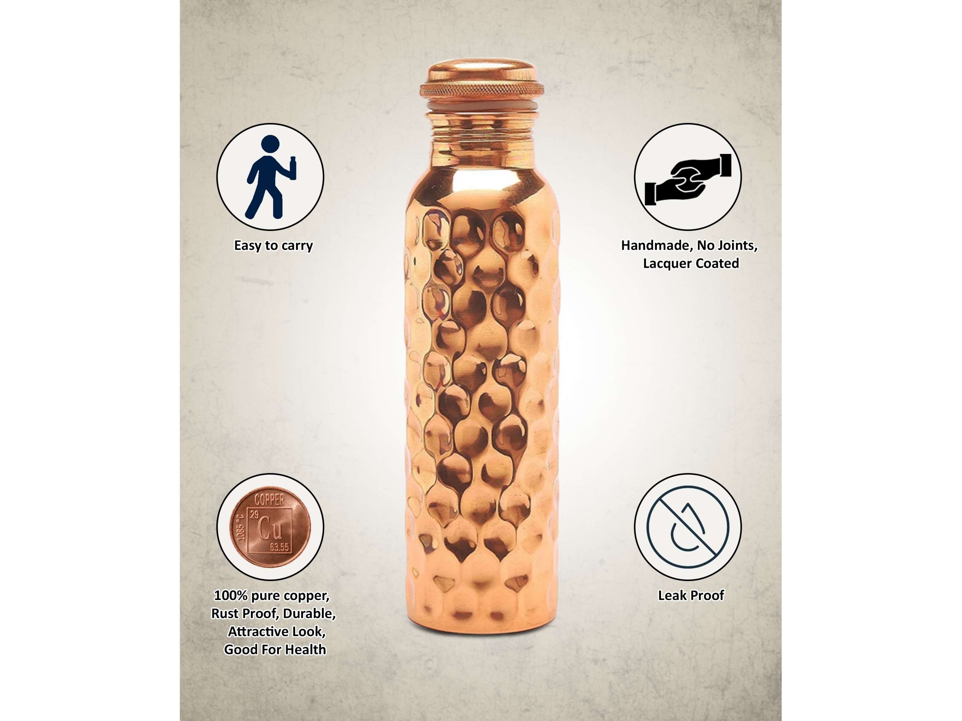 Imago Diamond Copper Bottle 1 ltr (Pack of 6) view 2