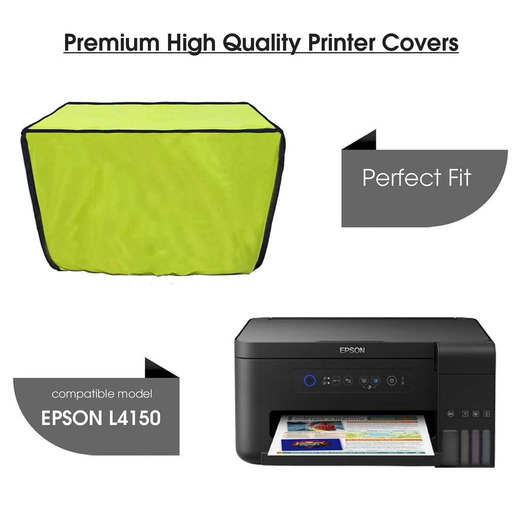 Palap Super Premium Dust Proof Printer Cover for Epson L4150 All-in-One Wireless Ink Tank Colour (Green) view 2