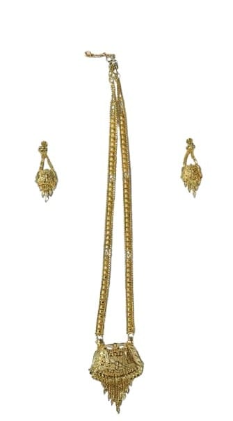 Exquisite Gold Floral Jhumka Drop Earring - Traditional Indian Ethnic Jewelry view 2