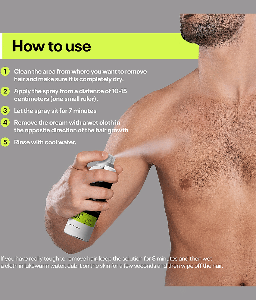 Qraa Moisturizing Hair Removal Spray for Men 400 ( Pack of 2 ) view 2