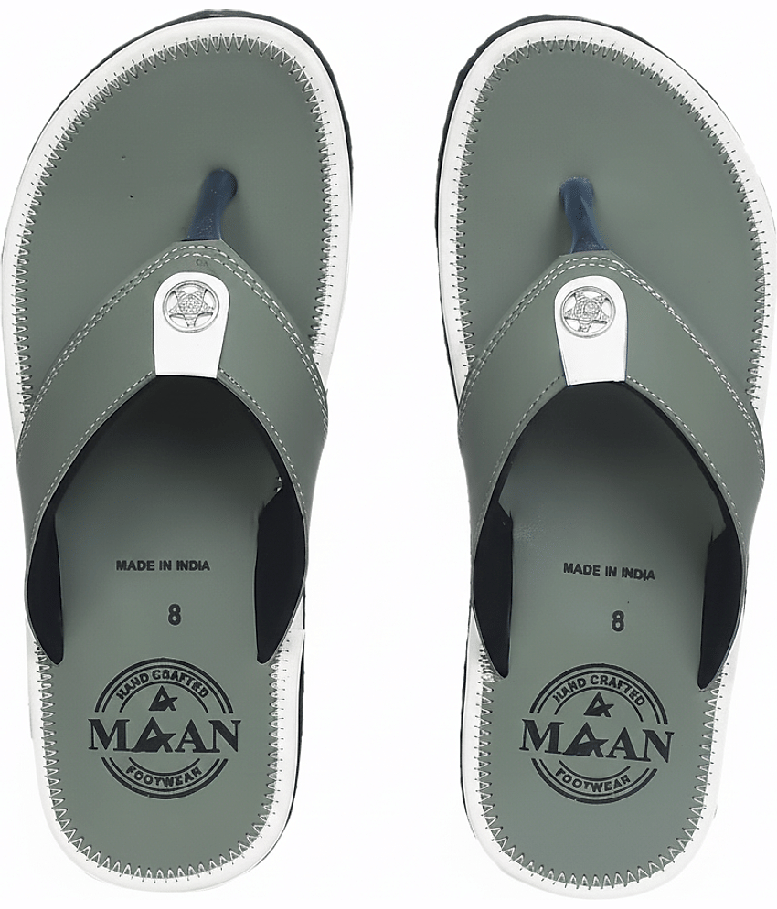MAAN Green Men's Thong Flip Flop view 2