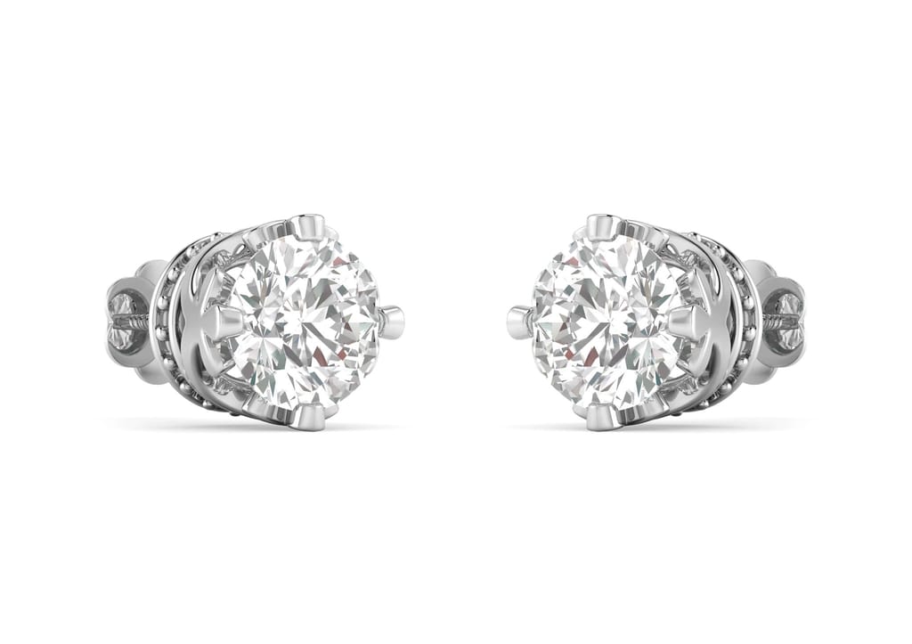 Coronet Solitaire Studs view 2