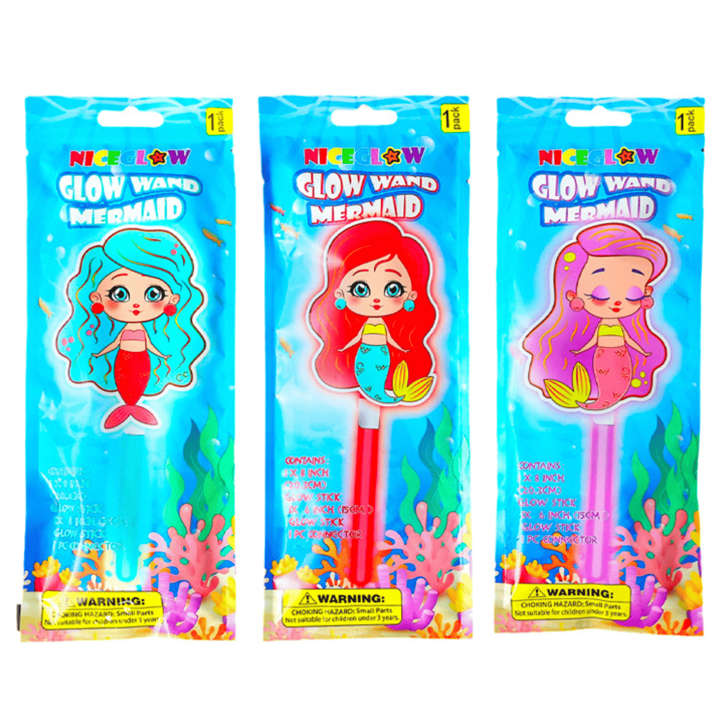 GID Mermaid Sticks Glow in The Dark Mermaid Party Wand for Girls, Mermaid Toy, Mermaid Gifts for Kids view 2