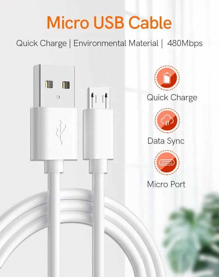 Voltua USB to Micro-USB Fast Charging Cable | 4A, 1M view 2
