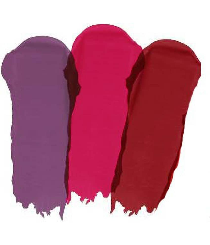 BLUSHIS High Defination Multi Color Matte Lipstick Combo (Pack of 3) view 2