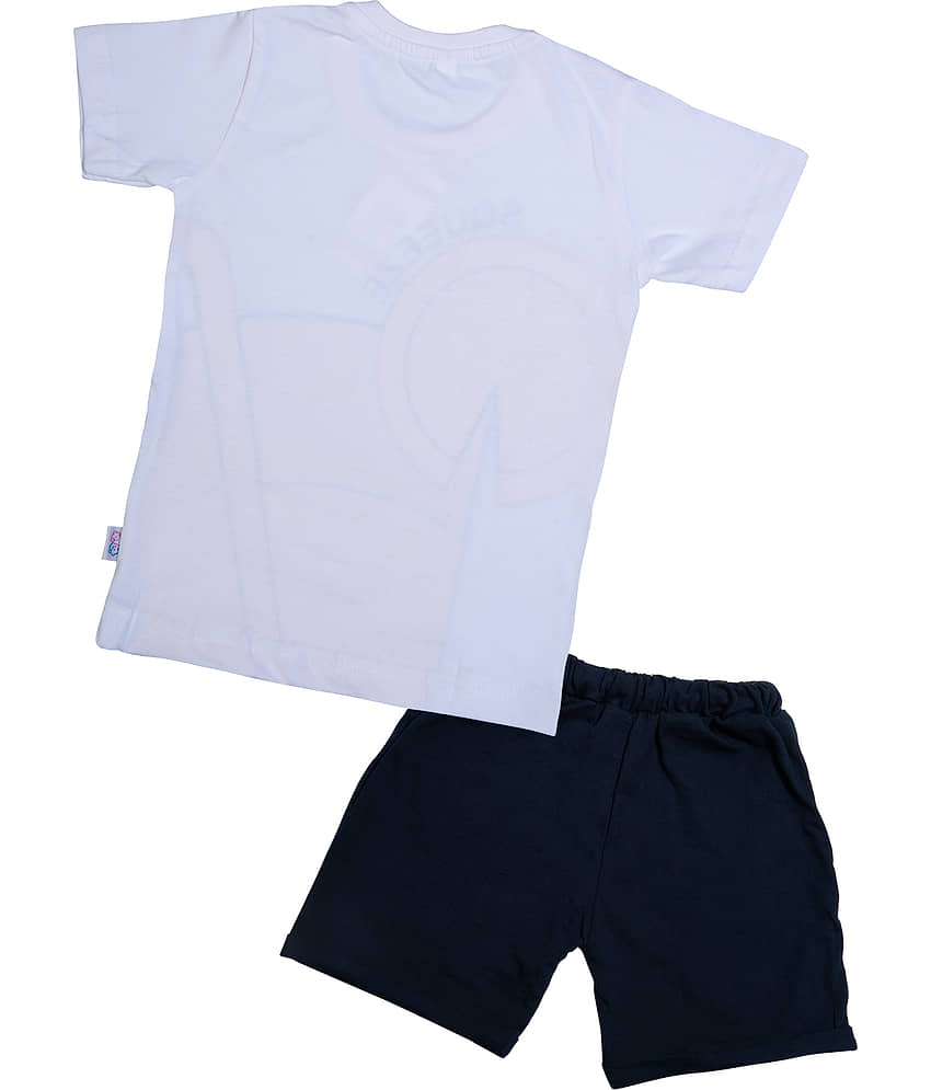 CATCUB Pack of 1 Boys Cotton Set ( White ) view 2