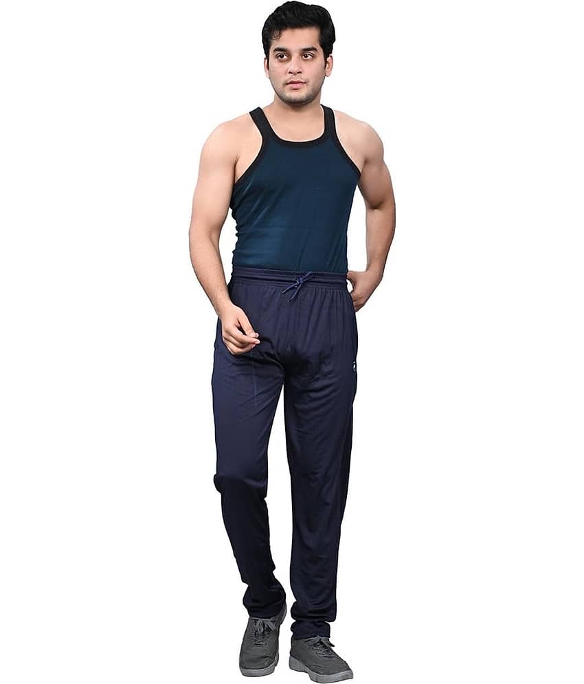 NEOCARDIN Navy Blue Polyester Men's Trackpants ( Pack of 1 )