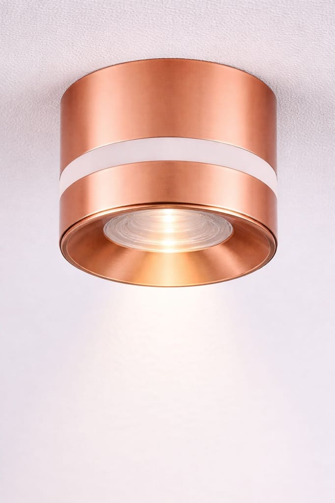 SPARKWORLD Luxora Copper Surface LED Downlight | Colour: Tower view 2