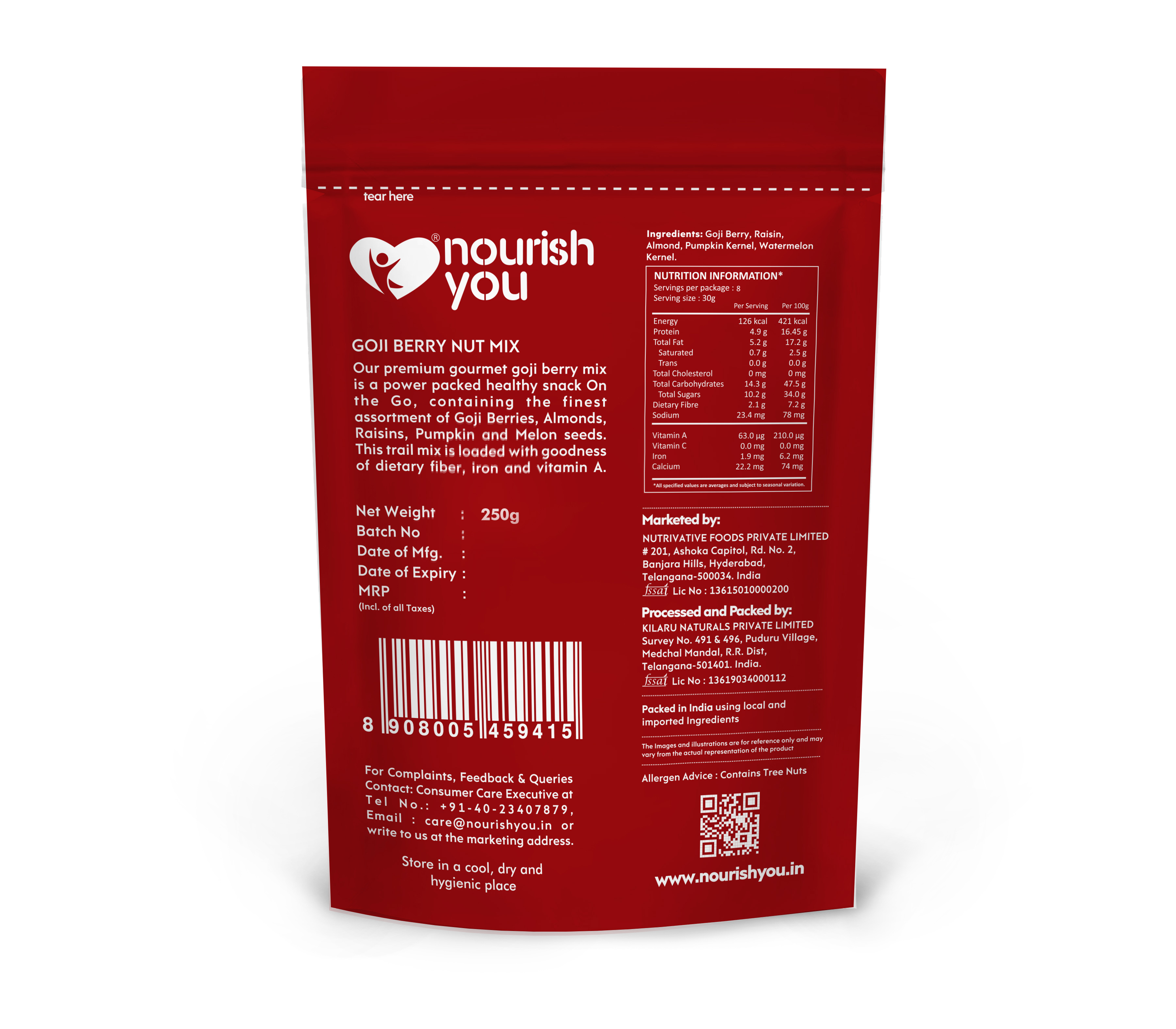 nourish you Gojiberry Nuts & Trail Mix view 2
