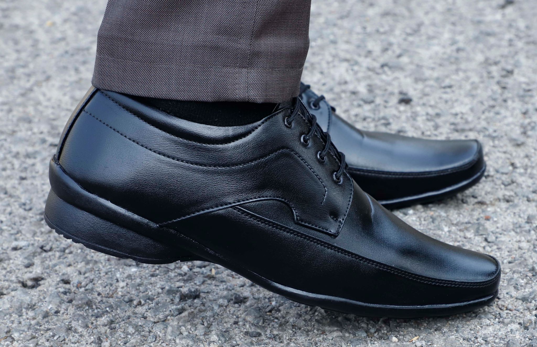 Synthetic Leather Office Slip Ons Formal Shoes For Men