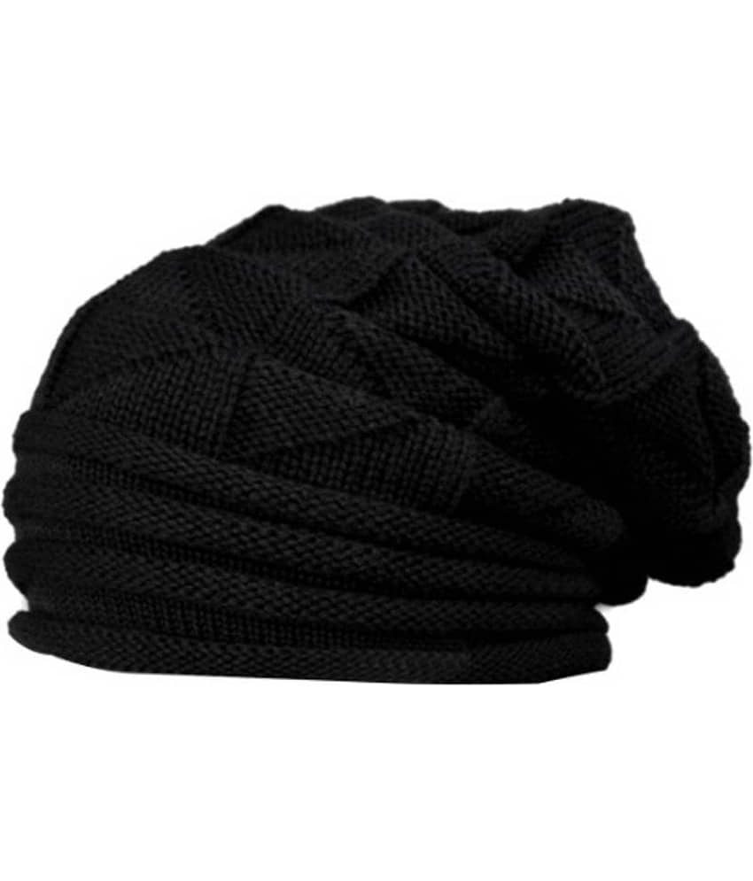 Babji Black Woollen Women's Cap ( Pack of 1 ) view 2