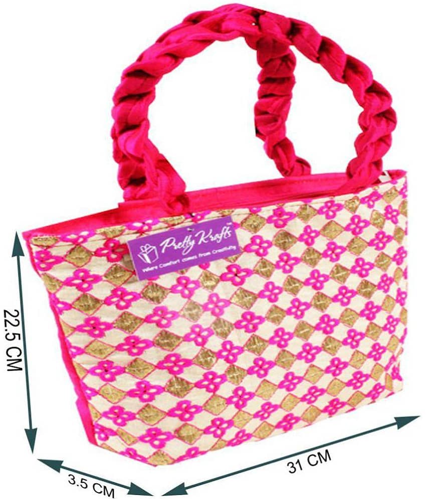 PrettyKrafts Red Jute Handheld view 2