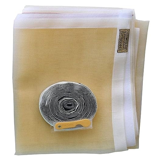 Pre Stetched Mosquito Net Mesh for Windows with Hook tap(90 X 120) view 2