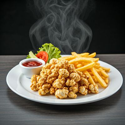 Chicken Popcorn Medium + French Fries