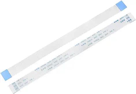 20 Pin 0.5mm Pitch 200mm Same Side Connection FFC Ribbon Flexible Flat Cable view 2