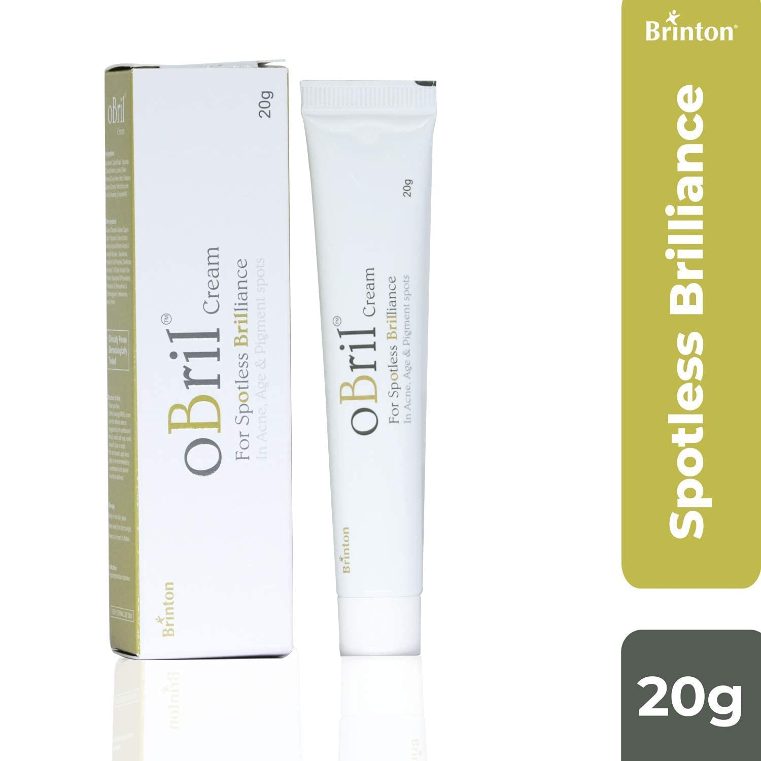 Brinton Obril Cream for Spotless Brilliance Face Acne Skin Gel | 20 Gm x Pack of 3 view 2