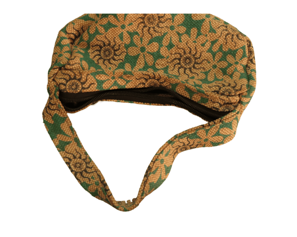 Unique Handcrafted Floral Patterned Boho Bag view 2