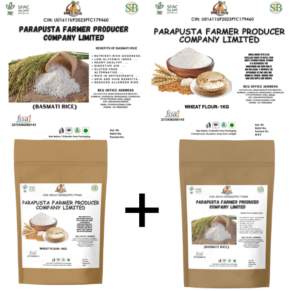 Wheat Flour-1kg and Basmati Rice-1kg view 2
