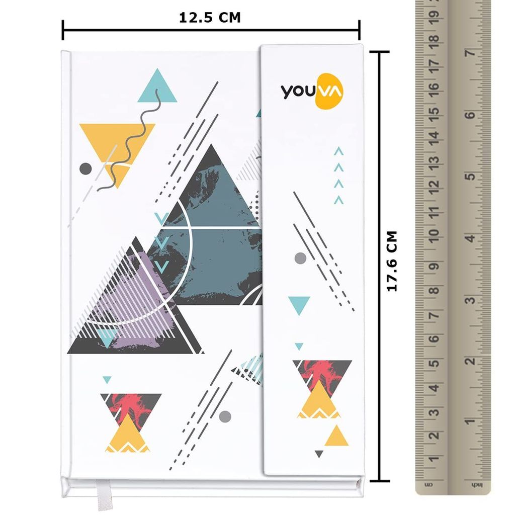 Navneet Youva | Case Bound Office Note Book Journal with Magnetic Cover, Easy to Carry | Note Down Your Important Information | A5 Size - 14.8 cm x 21 cm | Single Line | 192 Pages (Color and design may vary) view 2