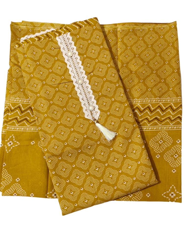 Women's Cotton Dress Material (Unstitched Salwar Suit) view 2