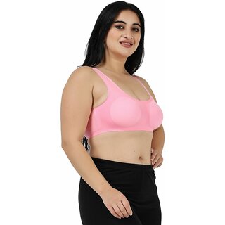 Women Cami Bra Lightly Padded Bra(Pink) view 2
