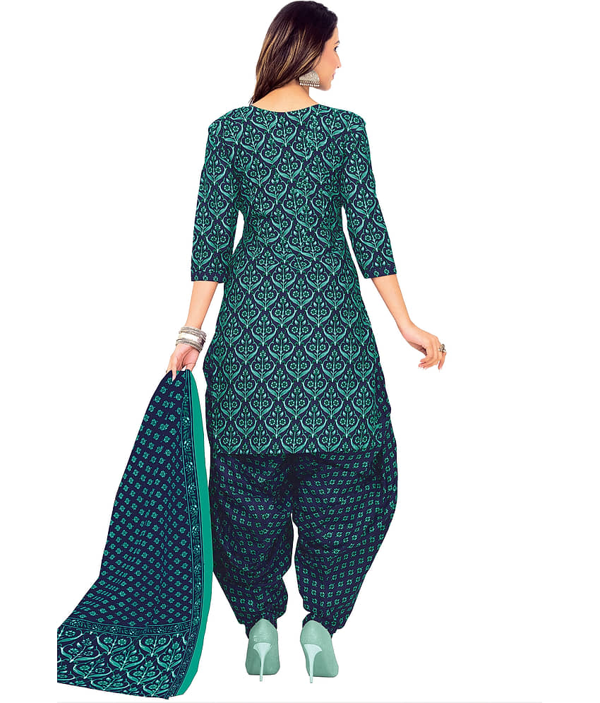 shree jeenmata collection Women's Cotton Unstitched Salwar Suit view 2