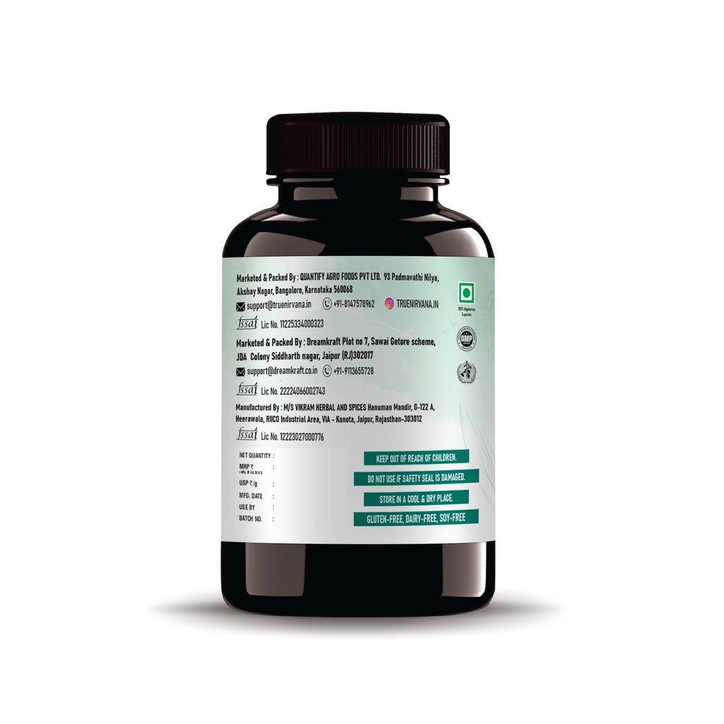 True Nirvana Spirulina Extract Veg Capsules Organic Superfood Supplement 60 Capsules view 2