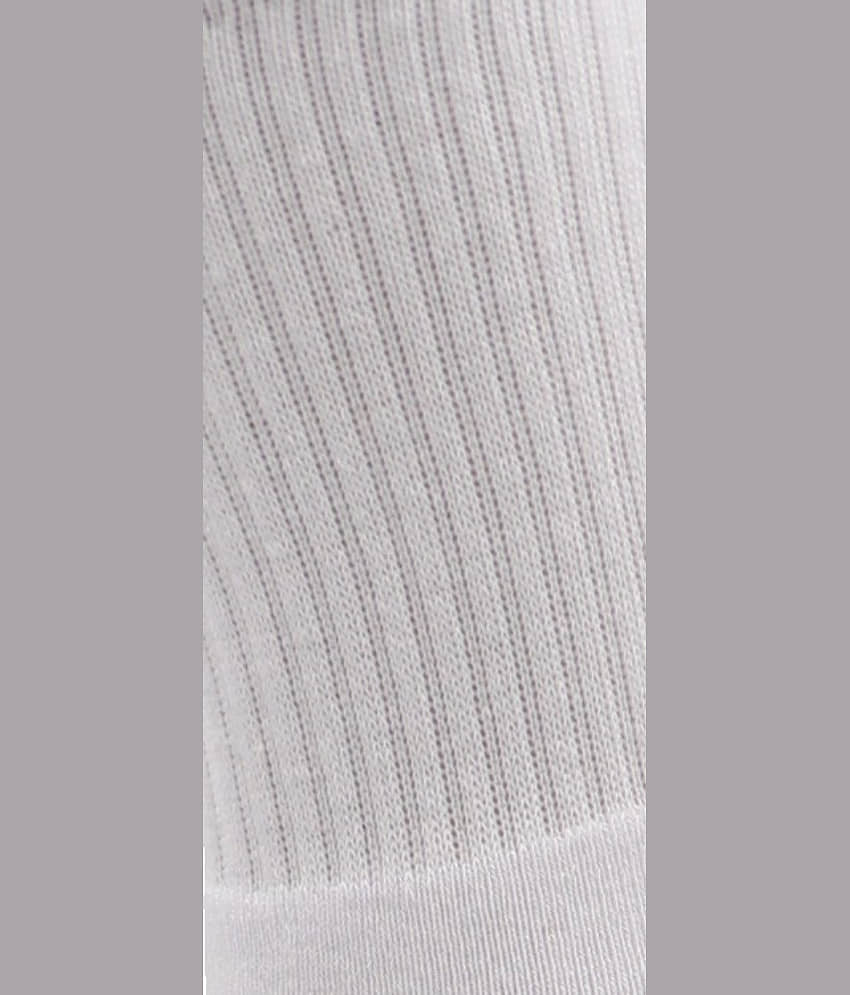 RC. ROYAL CLASS - Cotton Men's Solid White Mid Length Socks ( Pack of 3 ) view 2