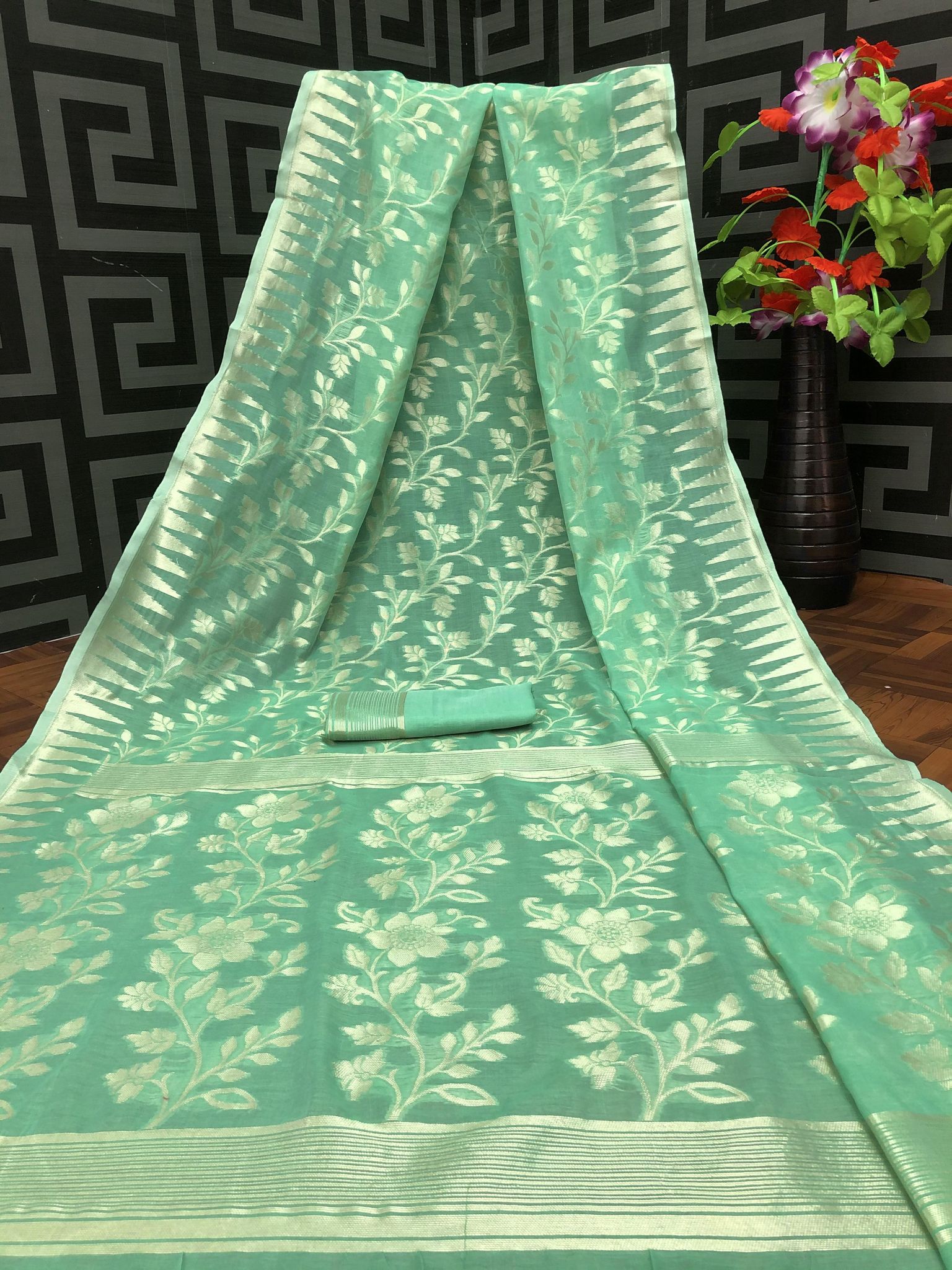 Jamdani Spun Cotton Saree