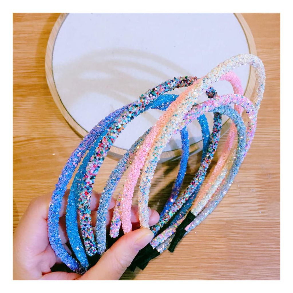 Shinning Glitter Hair bands pack of 6 view 2