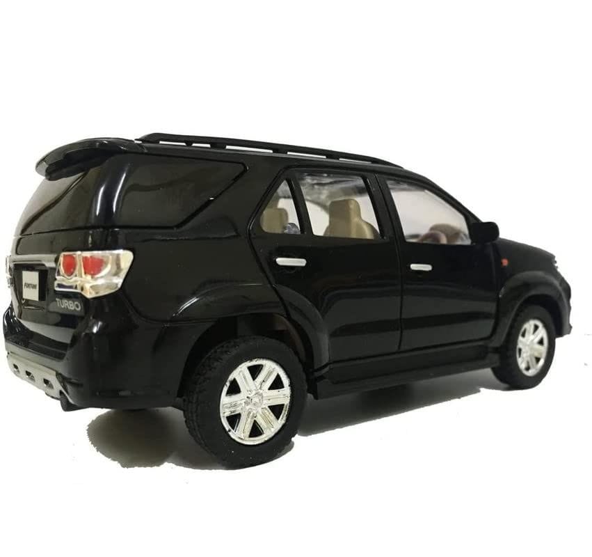 Pull Back Plastic Fortuner Car Toys|Wonderfull Design & Bold Look|Excellent Body|Perfect for Kids Fun (Pack of 1, Black) view 2