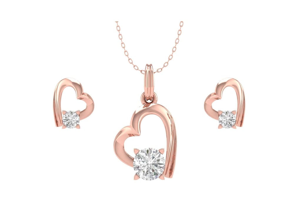 Connecting Heart Jewellery Set view 2