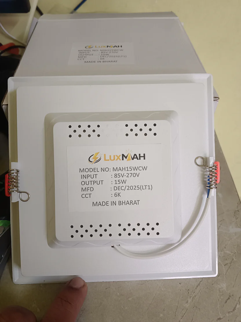 15 watts square celling panel light view 2