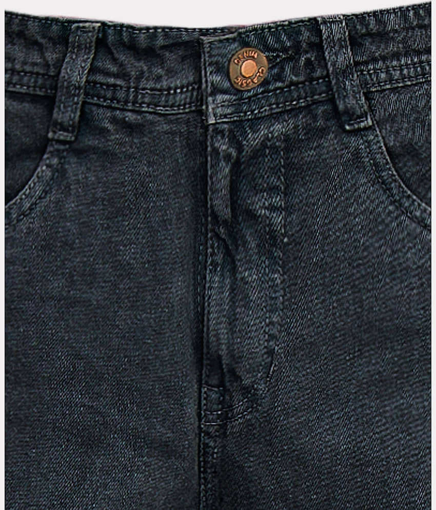 plounge Clean Look Men's Jeans - Black ( Pack of 1 ) view 2