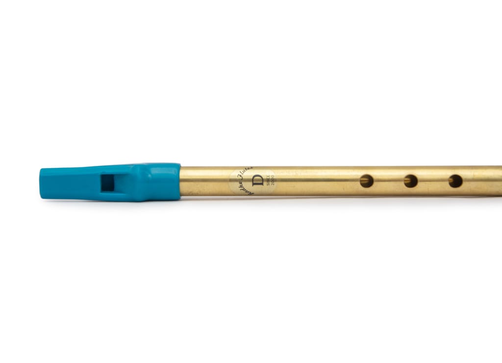 Radhe Flutes Brass Flute Soprano Vertical Blow Scale D Natural view 2