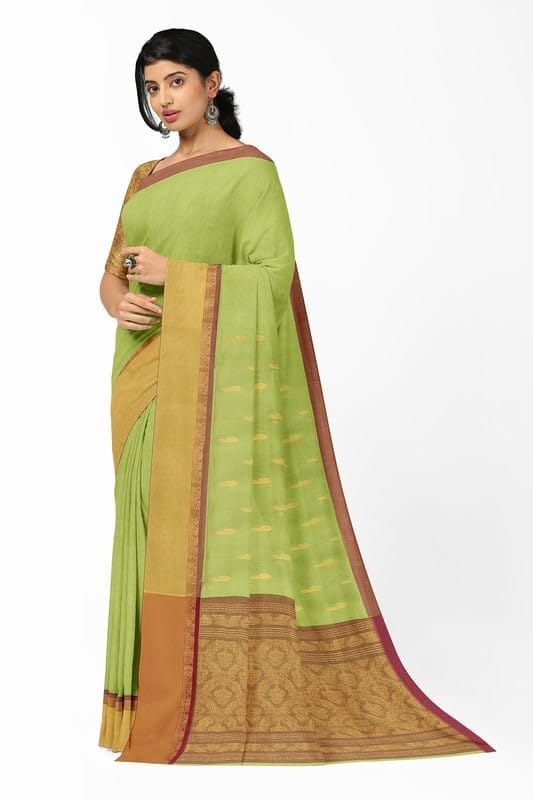 APCO Handloom (A Andhra Pradesh Govt Emporium)- Women's Traditional Pure Handloom Madhavaram Cotton Saree | MDCS0019 view 2