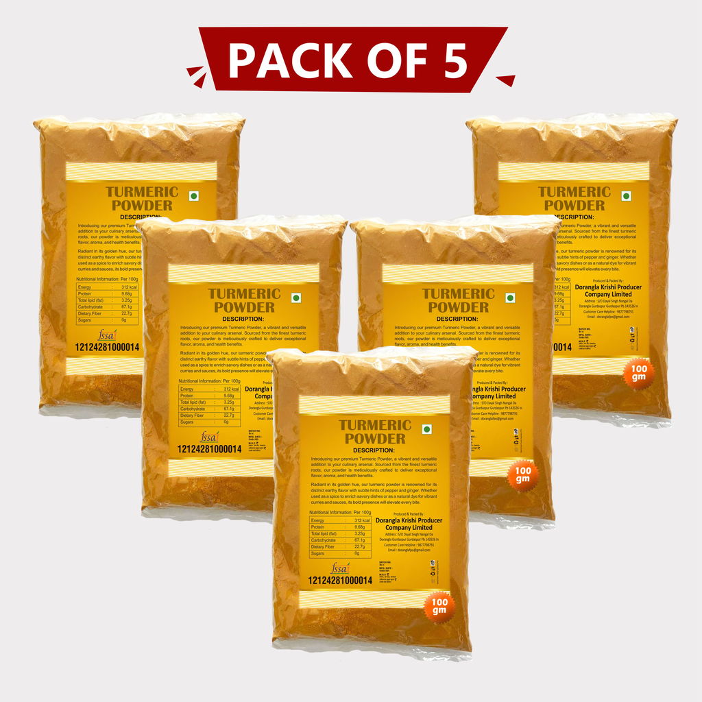Turmeric Powder - 100 gm (pack of 5) view 2