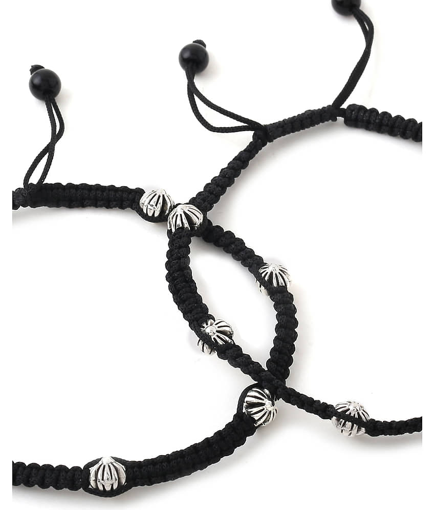 VIRAASI - Black Anklets ( Pack of 1 ) view 2