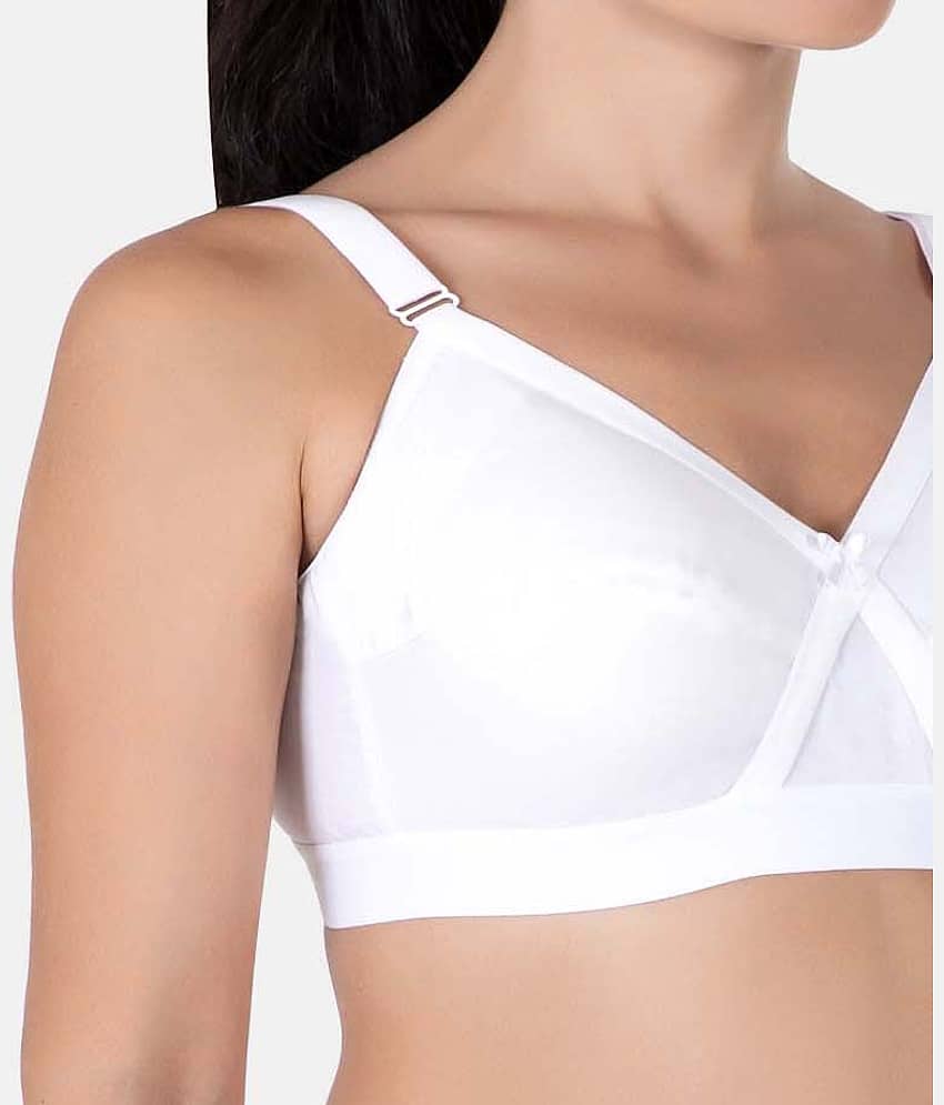 Eve's Beauty Cotton Women's Minimizer Bra ( White ) view 2
