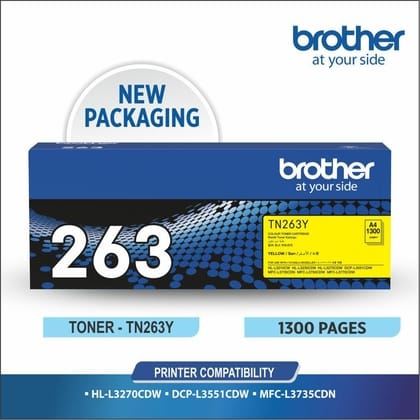Brother TN 263 Yellow Toner Cartridge view 2