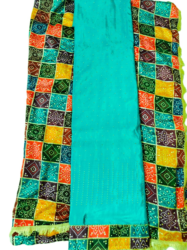 Women's Crepe Silk Dress Material (Unstitched Salwar Suit) view 2